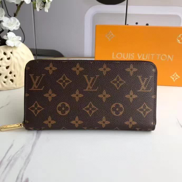 Brown Luxury Zip Around Wallet