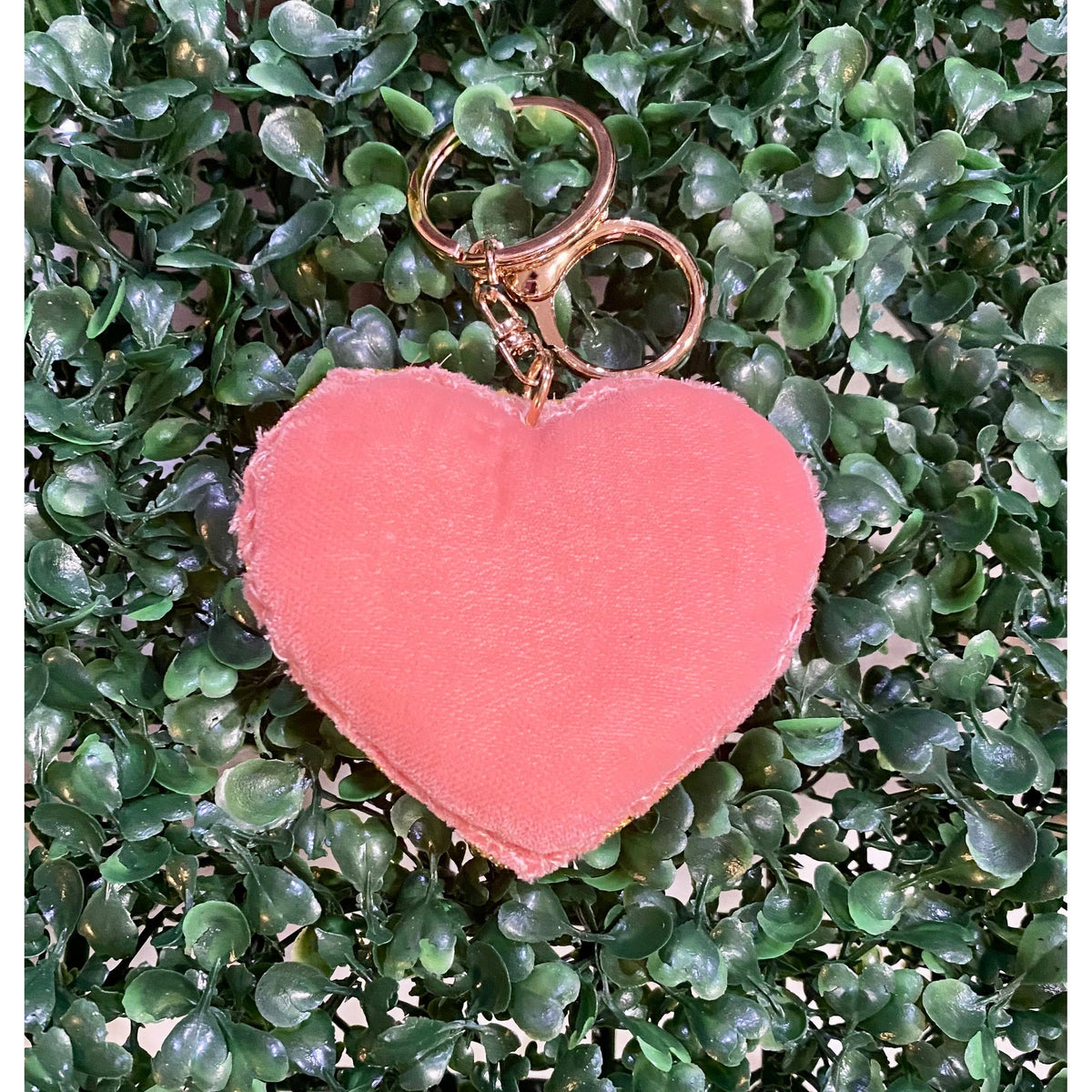 Teacher Heart Beaded Keychain