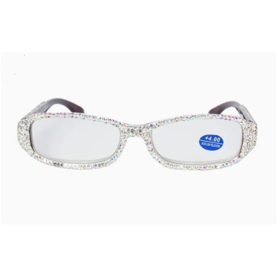 Handmade Iridescent Rhinestone Reader Glasses