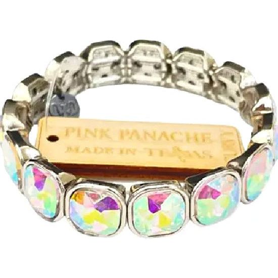 Pink Panache AB Crystal Stretchy Bracelet