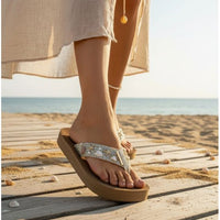 A Walk Down the Aisle Embellished Bridal Flip Flops