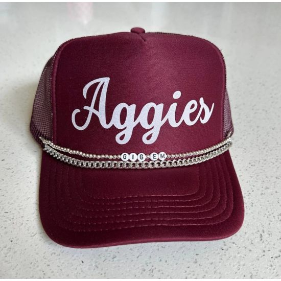 Aggies Glam Trucker Cap