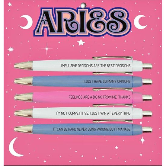 Aries Zodiac Pen Set