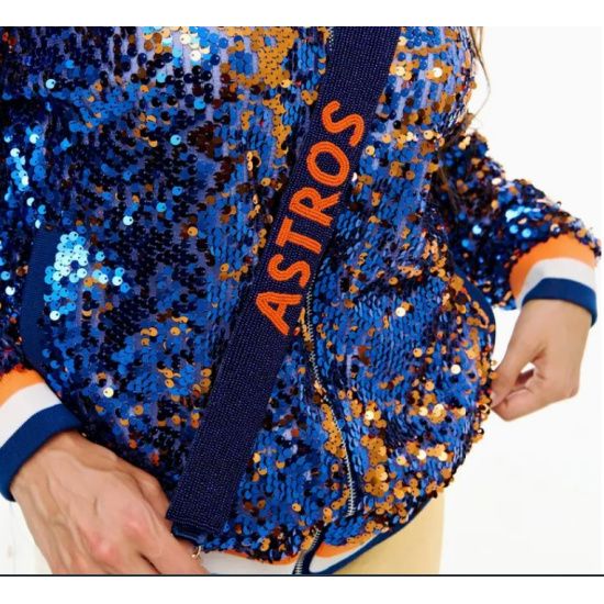 Beaded Astros Purse Strap – Navy & Orange Game Day Clear Bag Strap