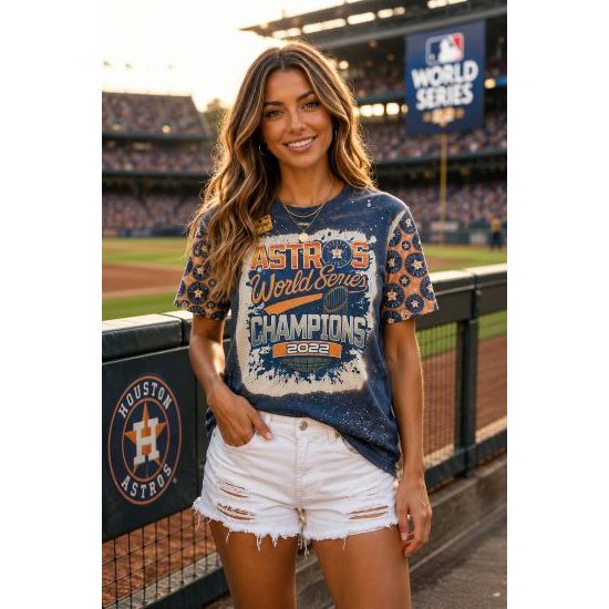Astros World Series Champions 2022 Bleached Tee