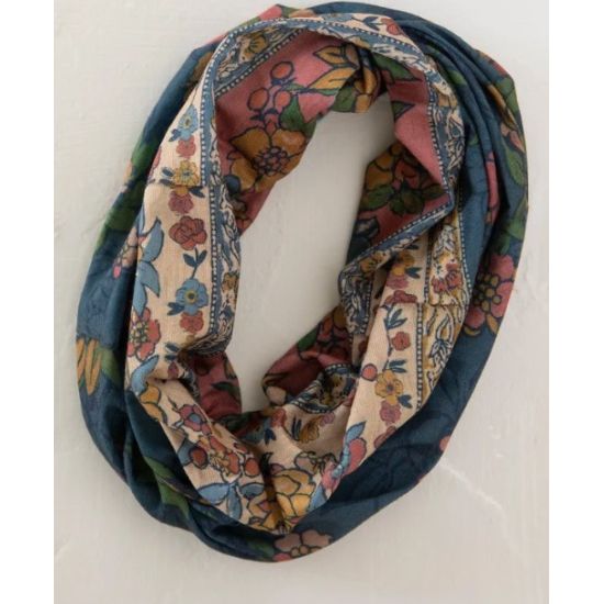 Blue Riviera Floral Boho Bandeau – Natural Life