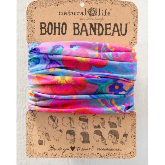Neon Floral Boho Bandeau – Natural Life