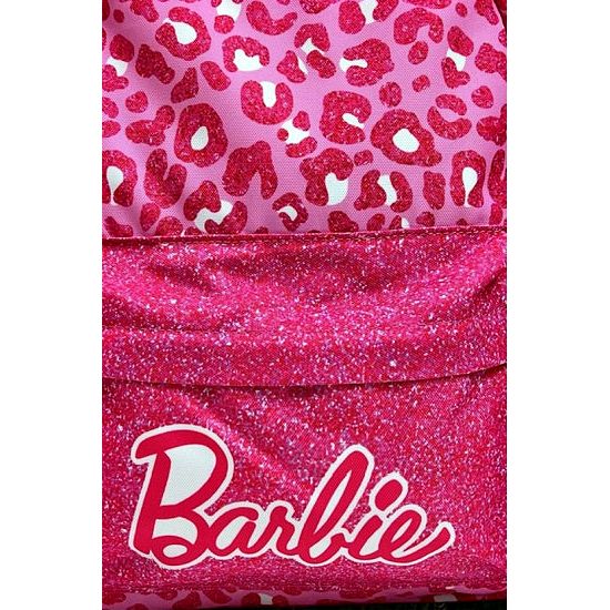 Girl's Pink Leopard Barbie Backpack