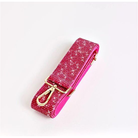 Barbie Pink Rhinestone Crossbody Guitar Strap - Rhinestone Gal