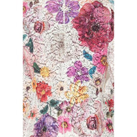 Beige Lace Floral Blazer