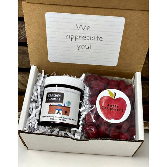 Teacher Candle and Potpourri Gift Box