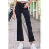 Black Washed Flare Denim Jeans