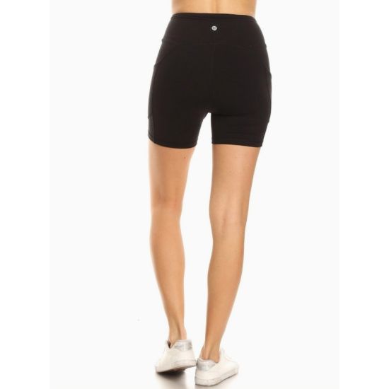 5" Black Premium Activewear Bike Shorts With Pockets