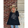 "God Is Within Her" Oversized Distressed Tee