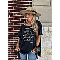 "God Is Within Her" Oversized Distressed Tee