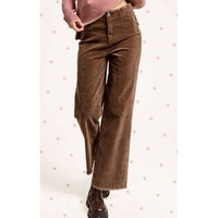 Mineral Washed Corduroy Jeans – Brown