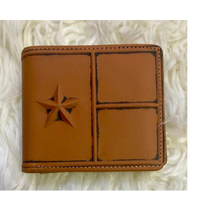 Genuine Leather Lone Star RFID Bi-Fold Wallet