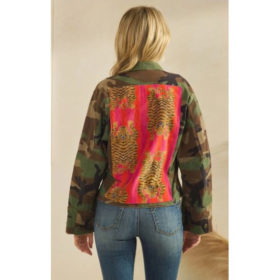 Wild Side Camo Tiger Contrast Jacket