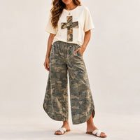 Tulip Washed Camo Relaxed Fit Jeans