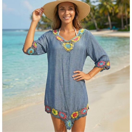 Boho Bloom Crochet Cover-Up
