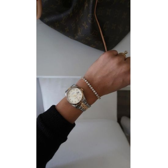 Chloe's Waterproof Rhinestone Tennis Bracelet