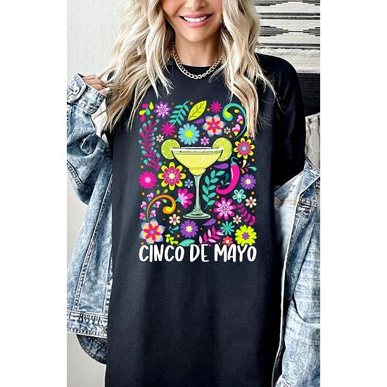 Cinco de Mayo Margarita Tee – Boho Fiesta Vibes