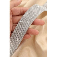 Clear Rhinestone Adjustable Crossbody Bag Strap