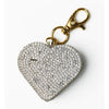 Rhinestone Heart Charm Safety Alarm Keychain – Pink, Clear, or Black