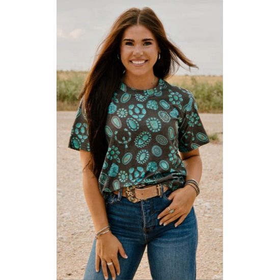 Forever In Turquoise Crew Neck Tee