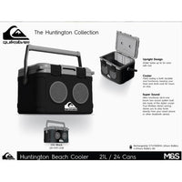 Quiksilver Huntington Beach Bluetooth Speaker Cooler – 21L / 24 Can Capacity