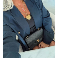 18k Gold Plated Dainty Cross Necklace – Water Resistant, Adjustable 15–17 Inches