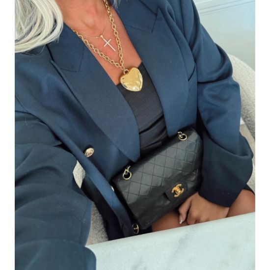 18k Gold Plated Dainty Cross Necklace – Water Resistant, Adjustable 15–17 Inches