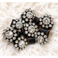 Leather Rhinestone Tee Cincher