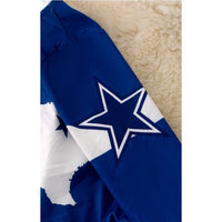 Kids Cowboys Texas Long Sleeve Top – Blue and White Star Sleeve Shirt