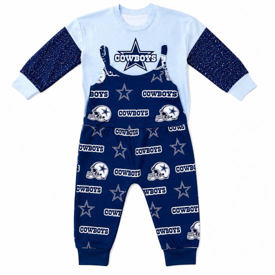 Kids Dallas Cowboys Jumpsuit – Long Sleeve Game Day Outfit