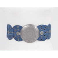 Dark Denim Concho Belt