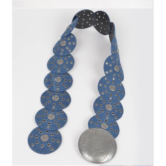 Dark Denim Concho Belt