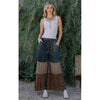 Patchwork Tiered Boho Denim Pants