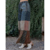 Patchwork Tiered Boho Denim Pants