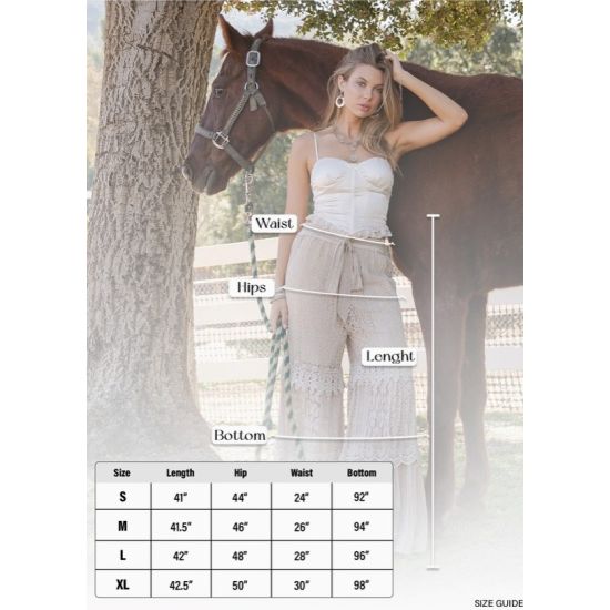 Desert Dream Cloud Wide-Leg Lace Pant