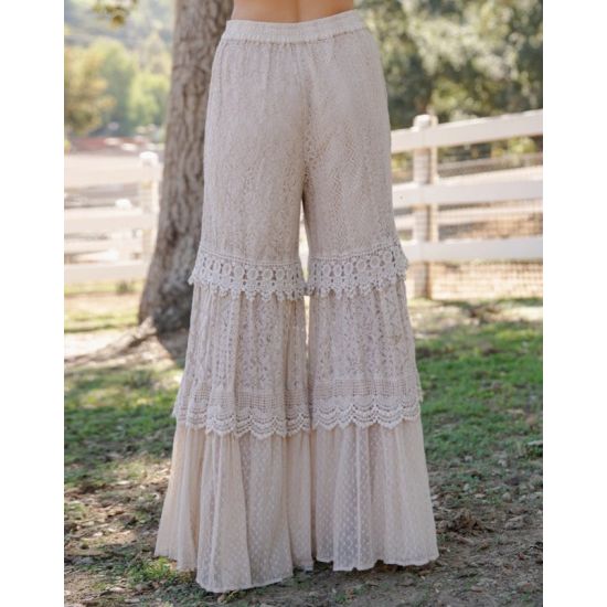 Desert Dream Cloud Wide-Leg Lace Pant