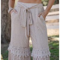 Desert Dream Cloud Wide-Leg Lace Pant
