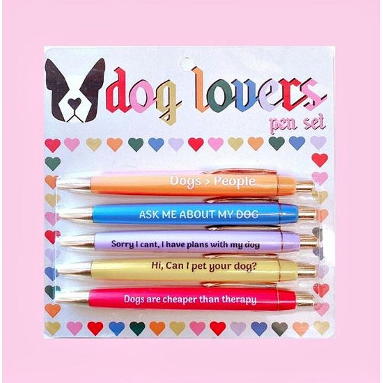 Dog Lovers Pen Set – Because Dogs > People