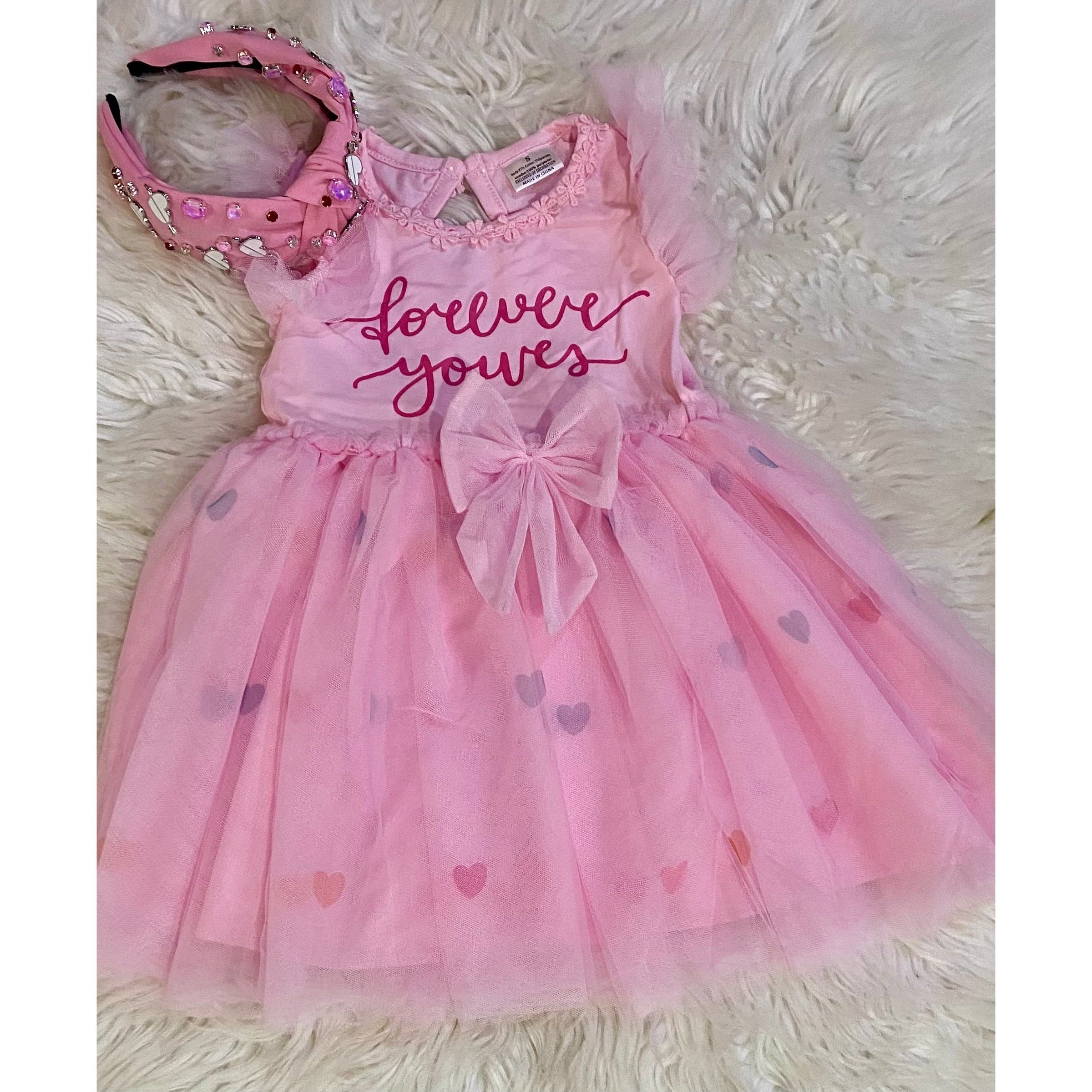 "Forever Yours" Pink Tulle Dress