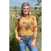 Blissfully Blessed Sunflower Mesh Top