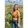 Blissfully Blessed Sunflower Mesh Top