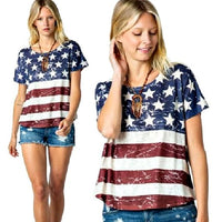 Vintage American Flag Oversized Tee