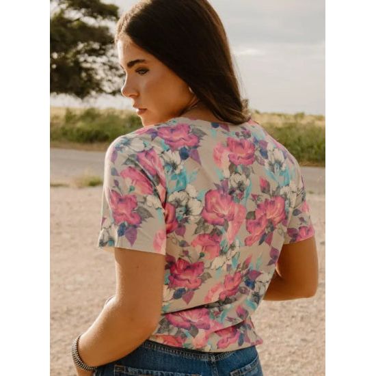 Life Is A Flower V-Neck Tee