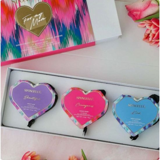 Spongellé For My Mom Heart Buffer Gift Set