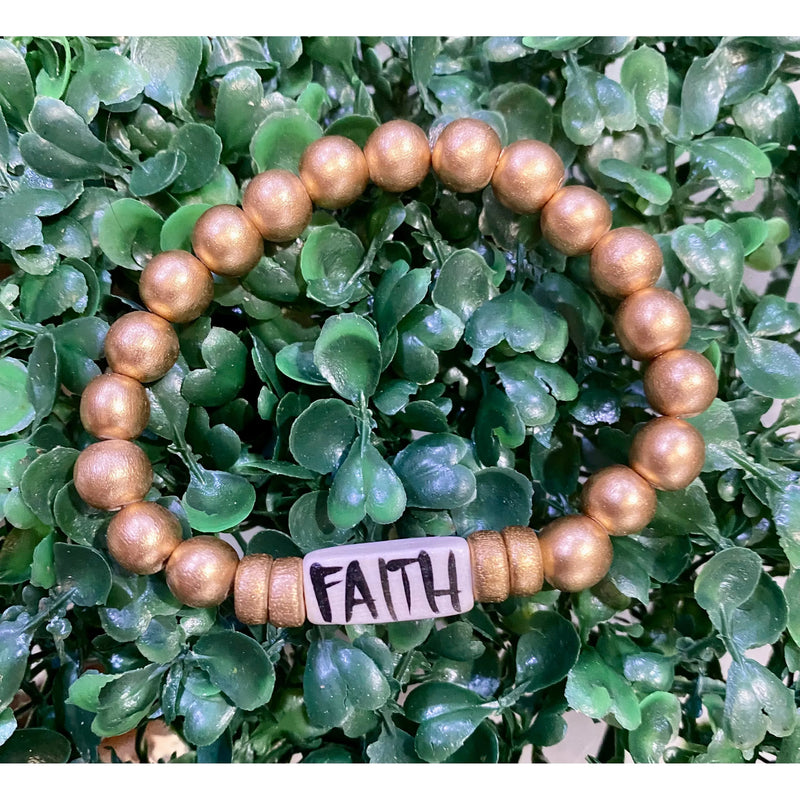 Matte Gold Affirmation Beaded Bracelets – Inspiring Words to Wear Daily
